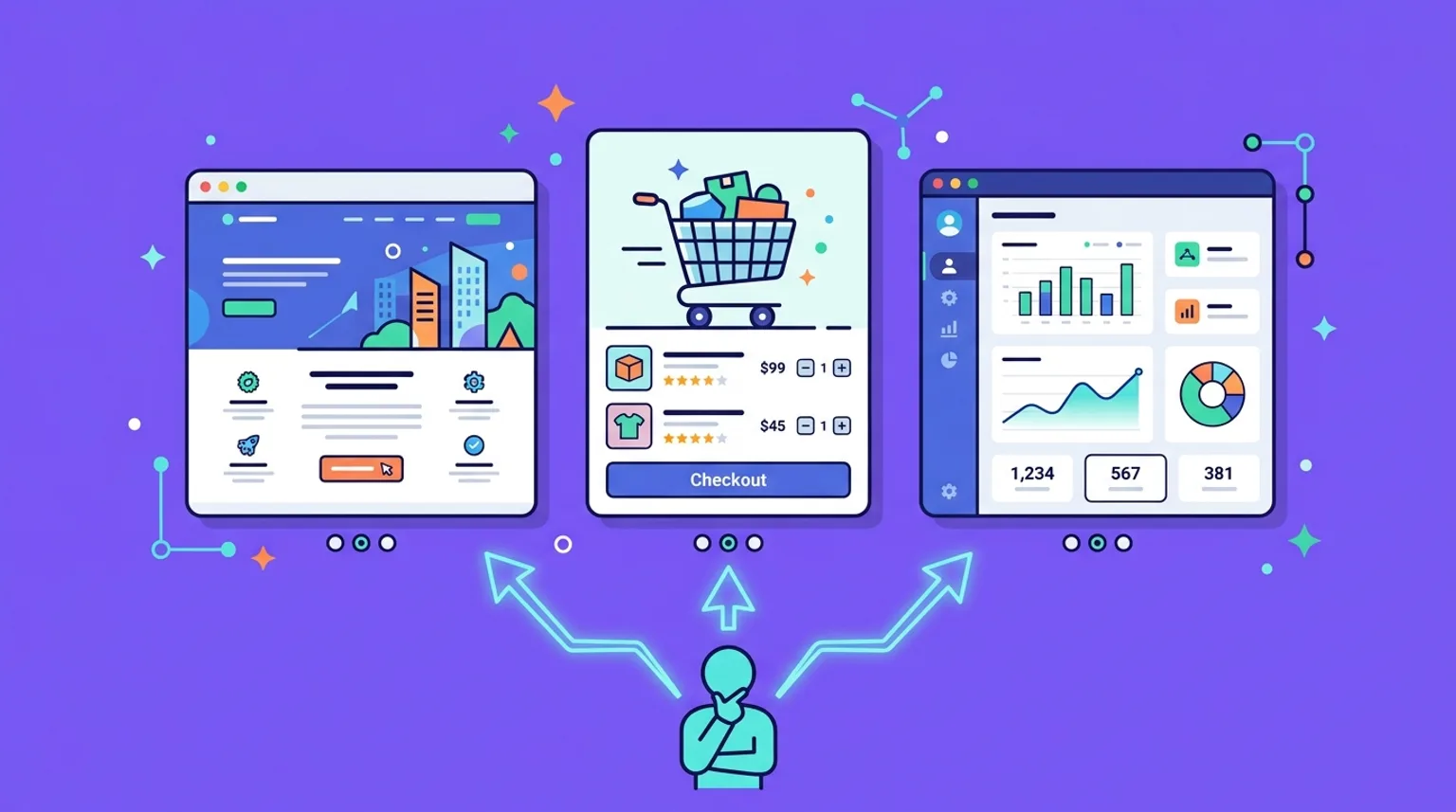 Site institucional, e-commerce ou SaaS: qual escolher?